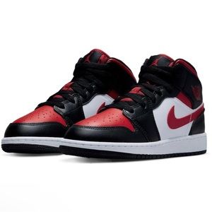 COPY - NWT Youth Jordan Brand Black Air Jordan 1 Mid Shoe
